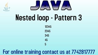 Pattern program in java