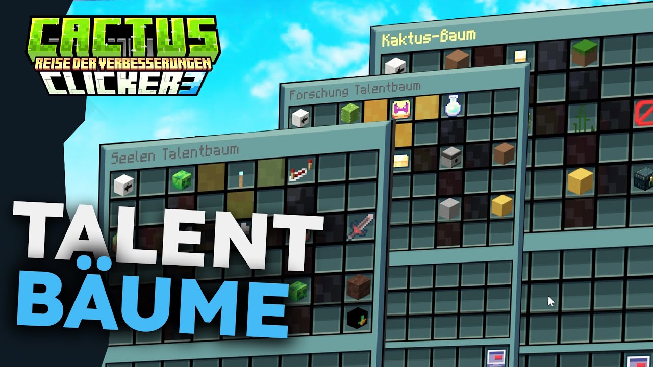 Kaktus Klicker Season 3 Talentbaum META Tutorial - Minecraft Playlegend  Server