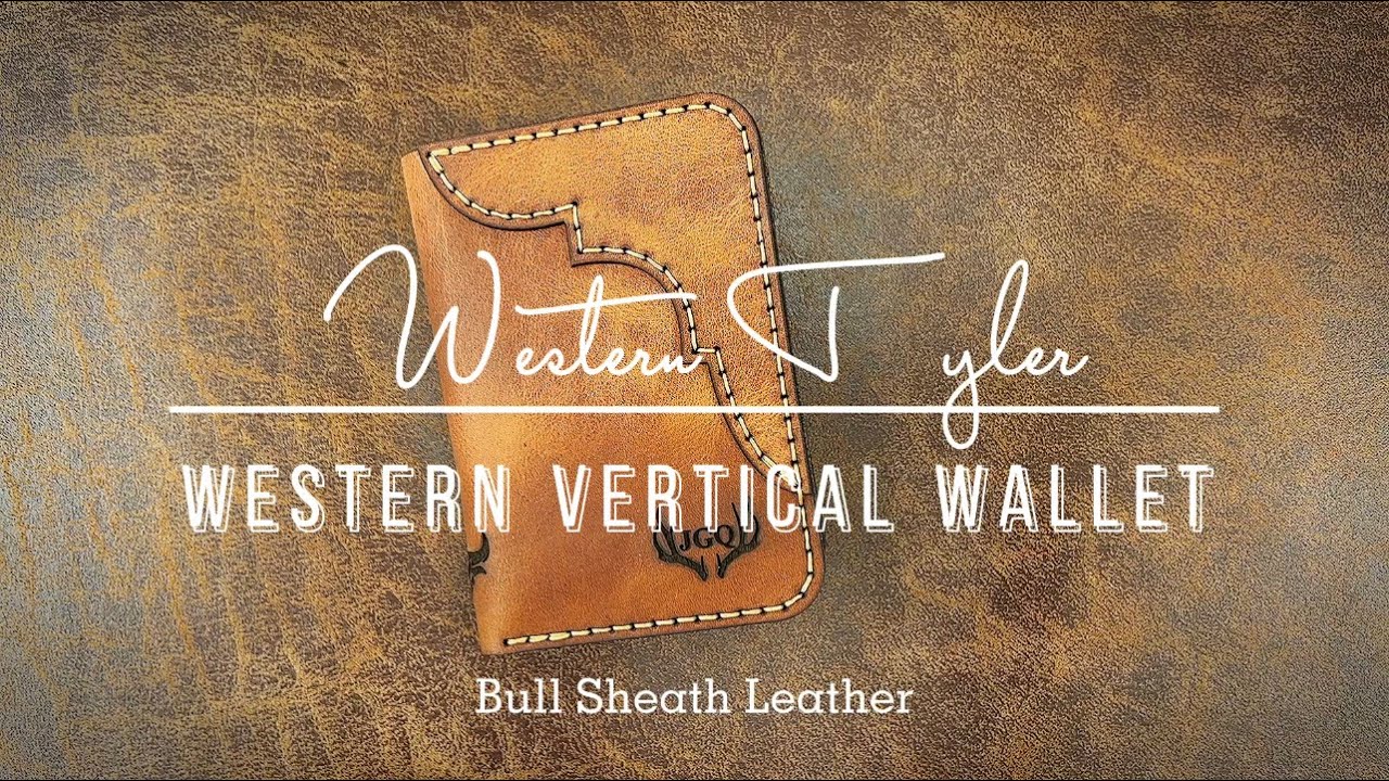 Western Vertical Wallet - The Tyler Western Vertical Wallet - Made in USA - Custom Wallet for Men