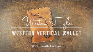Western Vertical Wallet - The Tyler Western Vertical Wallet - Made in USA - Custom Wallet for Men
