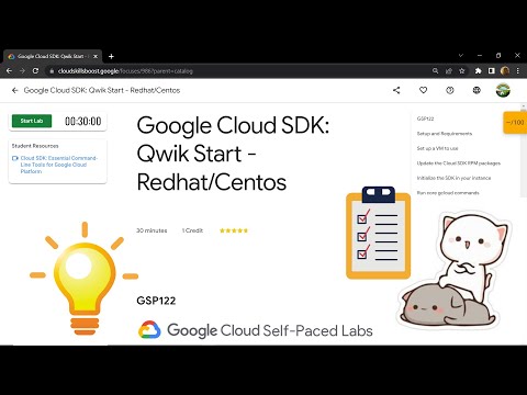 Google Cloud SDK: Qwik Start - Redhat/Centos || [GSP122] || Solution
