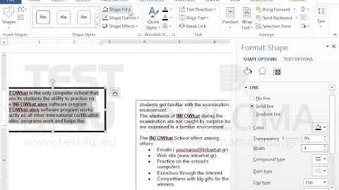 Make sure the text flows from the left to the right textbox. Then, apply papyrus texture and 4pt...