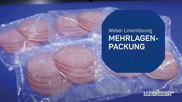 Weber Komplettlinie zur Erstellung einer Mehrlagenpackung | Slicer 804, Einleger, wePACK, weSORT