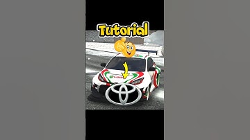 How to make🧑‍🎨Toyota logo #carparkingmultiplayer #carparking #shorts