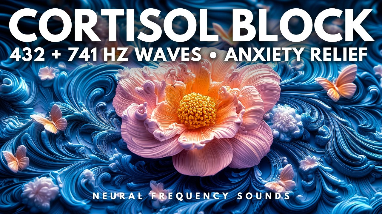 432 + 741 Hz 💫 Nervous System Recalibration 💆‍♀️ Soothe Anxiety & Clear Emotional Blockages
