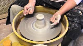 Salmon Pottery Lesson 4: Wedging and Centering on the Wheel