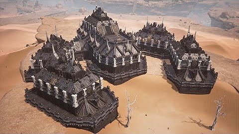 how to build a desert base - Conan Exiles age of sorcery [ timelapse ]