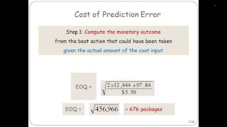 Cost of Prediction Error