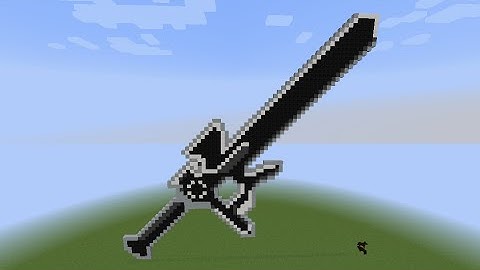 Minecraft Pixel Art • The Elucidator (from SAO)