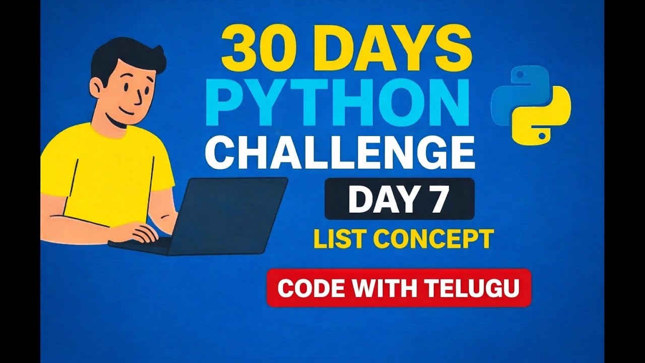 Python Lists Tutorial in Telugu | Day 8 | Python for Beginners with ...