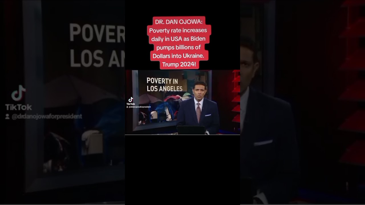 Poverty rate increases daily in USA as Biden pumps billions of Dollars into Ukraine. Trump 2024!