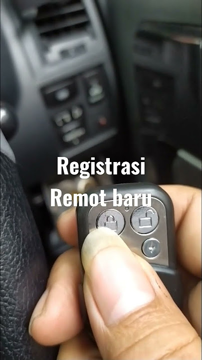Cara registrasi remot baru mobil Daihatsu