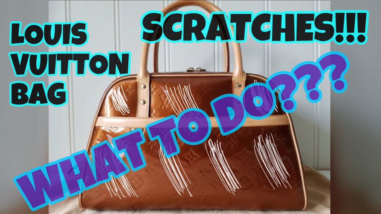 How to remove scratches from patent leather bag ~ Louis Vuitton