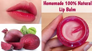 How to make Beetroot lip balm only with 2 ingredients at home ❤️ | Get instant red lips naturally | screenshot 4