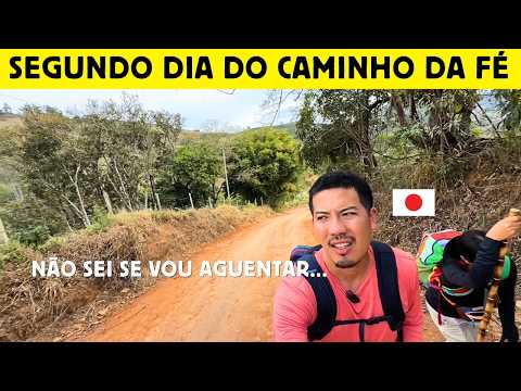 Segundo dia de um japonês no Caminho da Fé. Andradas MG - Barra MG