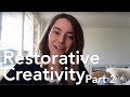What's a restorative yoga sequence for creativity?