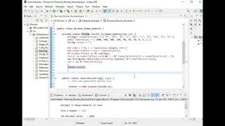 Decimal To Roman Numeral in Java