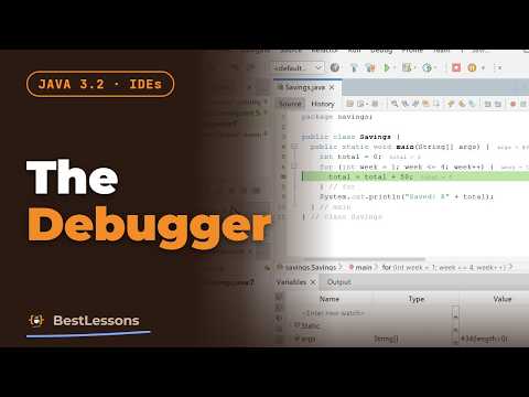 Java 3.2 - The Debugger: Breakpoints, Stepping and the Variables Window in NetBeans