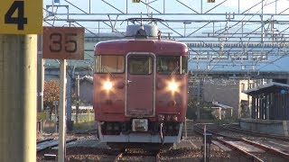 【4K】JR七尾線　普通列車413系電車　ｻﾜB04編成　羽咋駅発車