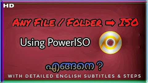 Any Files / Folders to Standard iso | Create Bootable ISO image file | Convert files to .iso