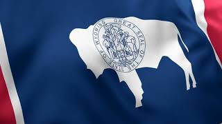 Wyoming State Flag Animation | 4k | Flags of the World Wyoming Flag Meaning