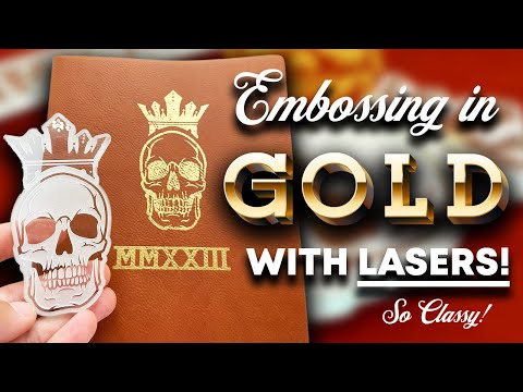 Embossing In Gold With Custom Laser Engraved Stamps