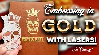 Embossing In Gold With Custom Laser Engraved Stamps