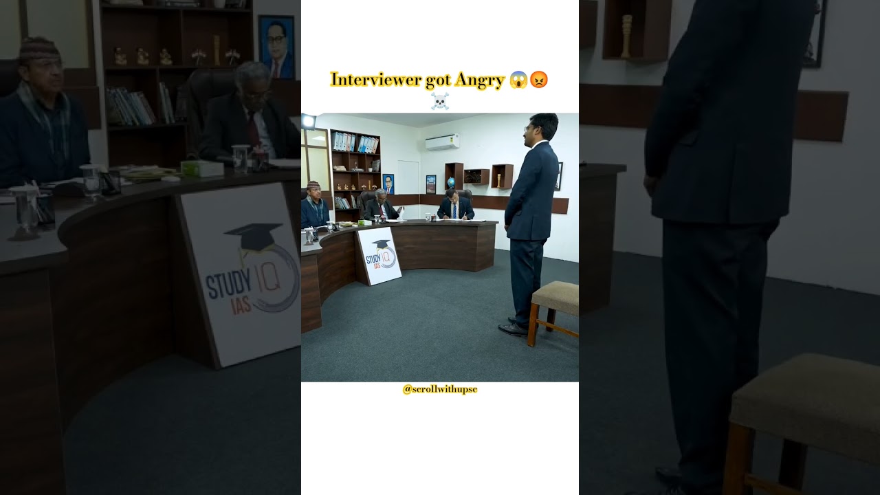 Candidate Entry went Wrong 😕😆! Upsc topper interview!