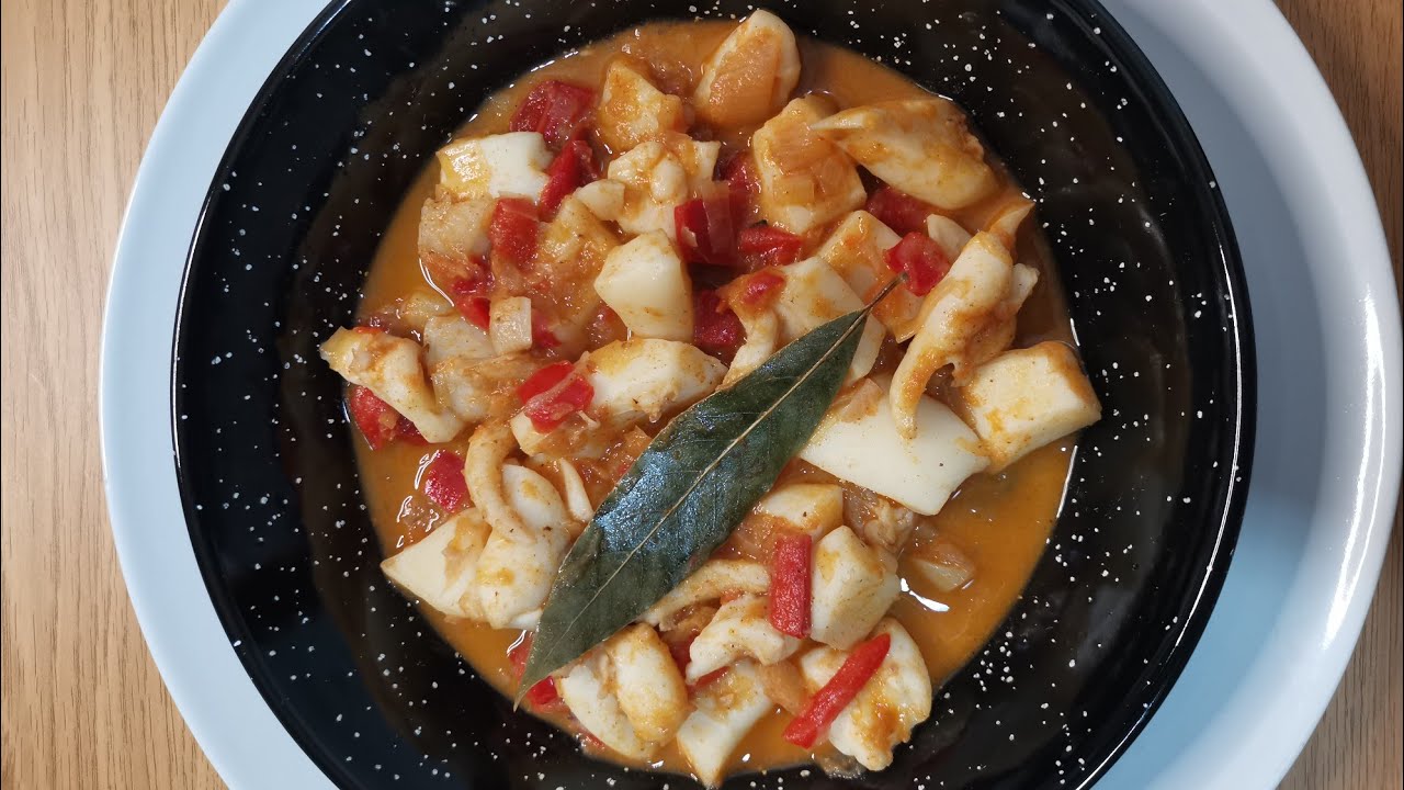 CAZUELA DE SEPIA CON VERDURAS, RECETA SALUDABLE 😋