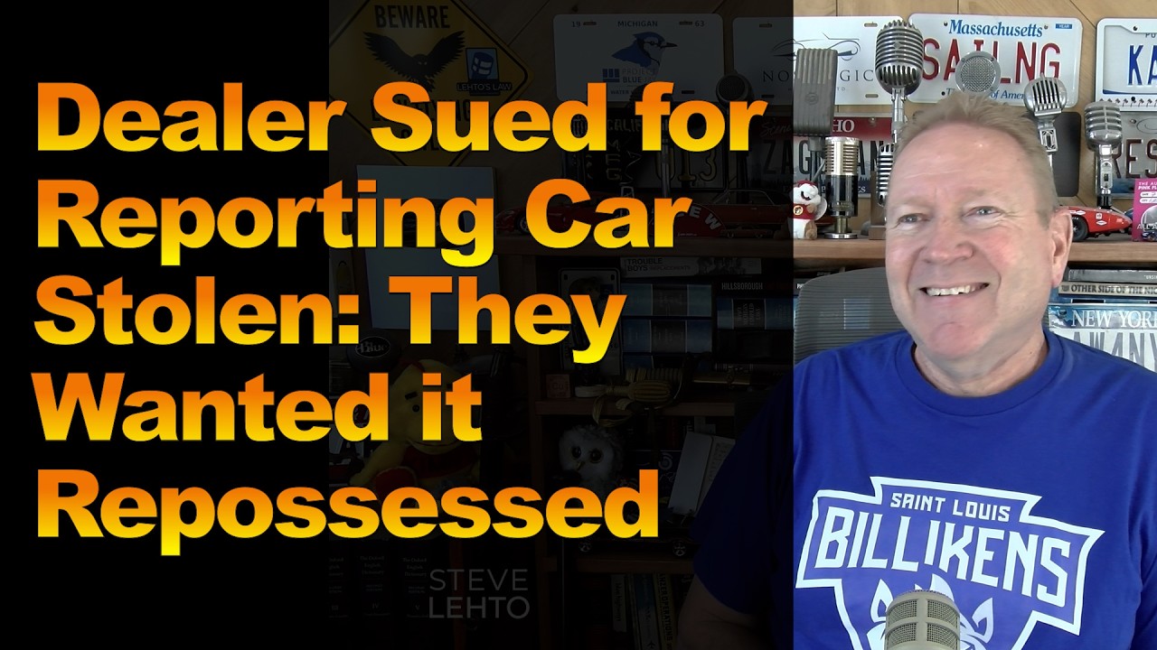 Dealer Sued for Reporting Car Stolen: They Wanted it Repossessed