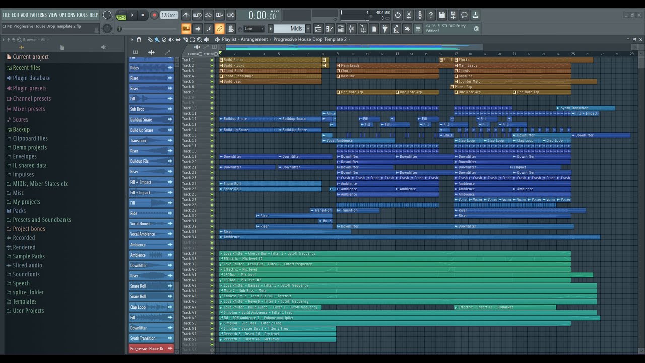 CH4D Progressive House Drop Template 2 [Free FLP]