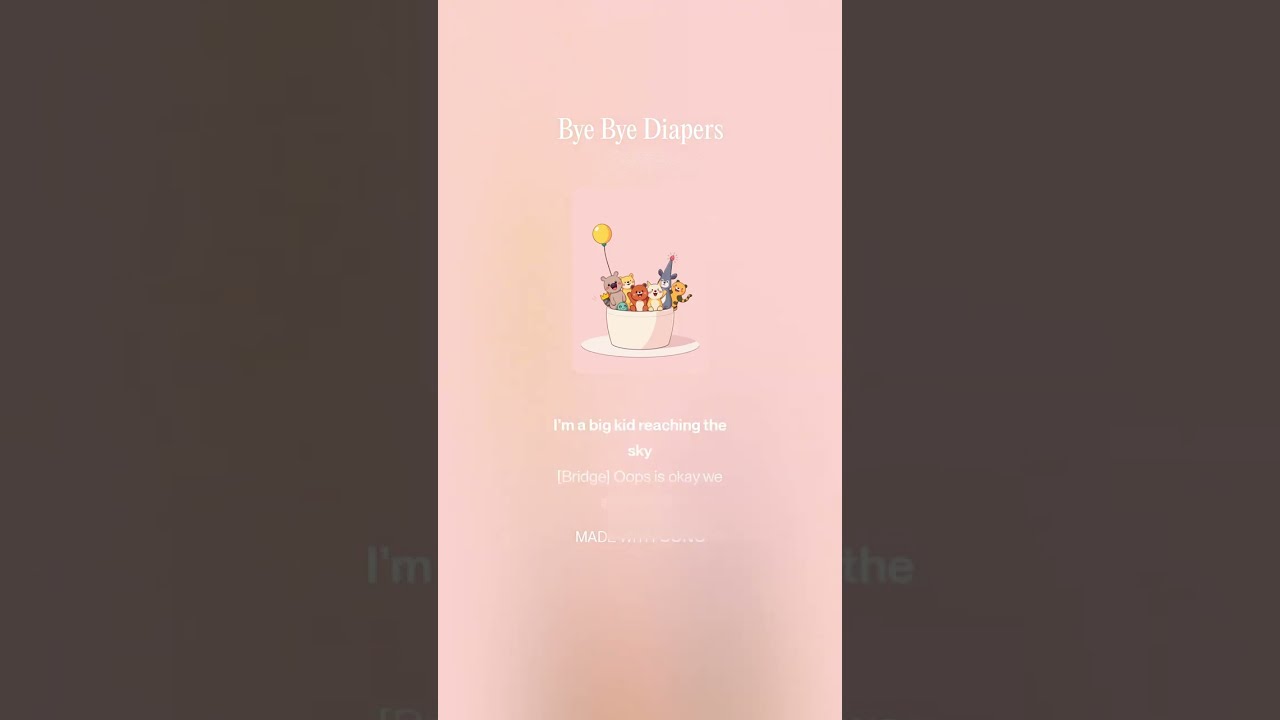 Bye Bye Diapers. A happy toilet training song!