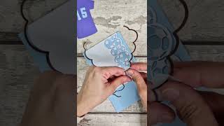 Easy shaped Card With Edger Dies | Football Card Tutorial | Acrylic Markers On Die Cuts