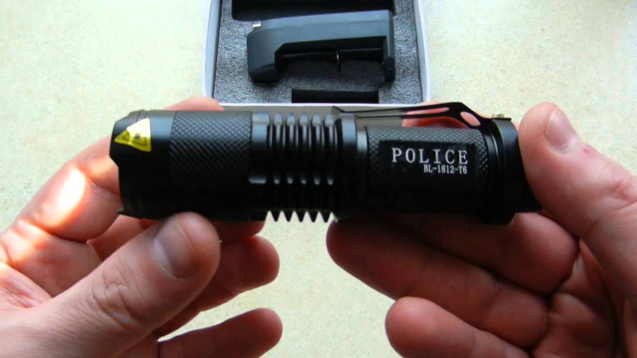 Обзор китайского фонаря Police Bailong 1812 T6 комплект