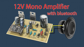 Mono amplifier with Bluetooth | Single power supply TDA2050 amplifier