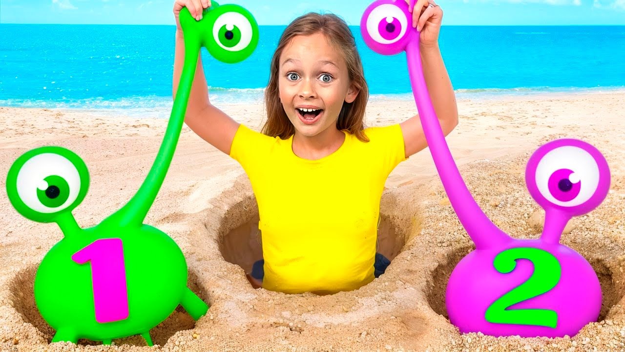 Catch the Beach Monsters: Fun with Numbers!