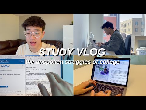 Exam week, 3 day study vlog