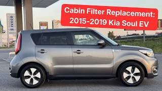 2015-2019 Kia Soul EV cabin filter location and replacement