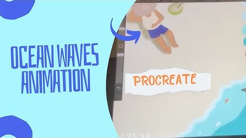 Ocean waves animation in procreate | Tejudoodleart