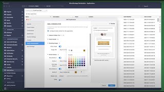 Configure Email Notifications and Define Authentication Modes for Applications