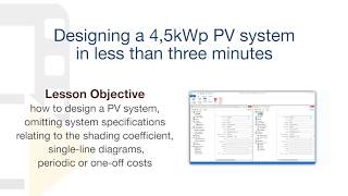 Solarius PV Tutorial - Designing a 4,5kWp PV system in less than three minutes - ACCA software