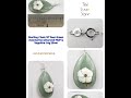 Sterling Chain 18" Pear Green Aventurine w/Carved MOP & Sapphire 1.4g Silver