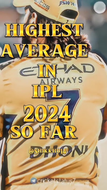 Highest Average In IPL 2024 shorts cricket ipl rcb csk kkr dc highest-average-in-ipl-2024-shorts-cricket-ipl-rcb-csk-kkr-dc