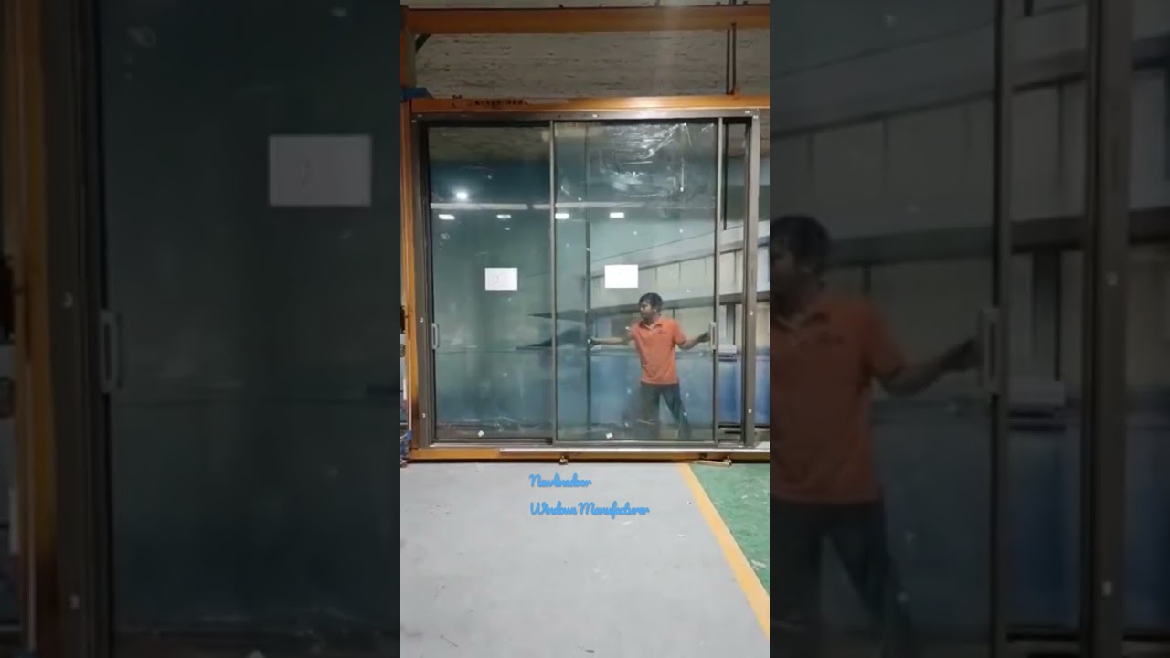 High insulation slim frames sliding doors with Germany brand hardware