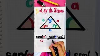 Ley de los senos (formulas) ✨