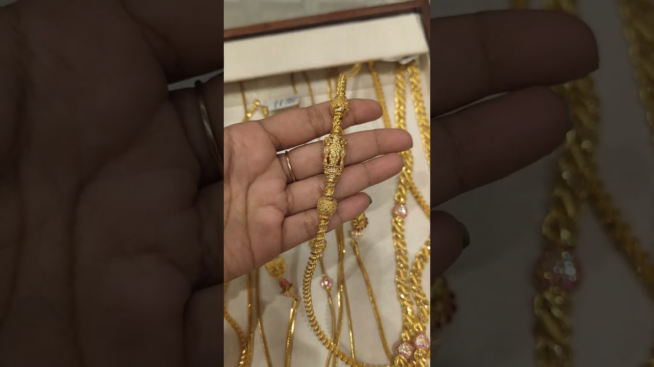 5 Savaran gold Thalli mogapu chain Collections 
