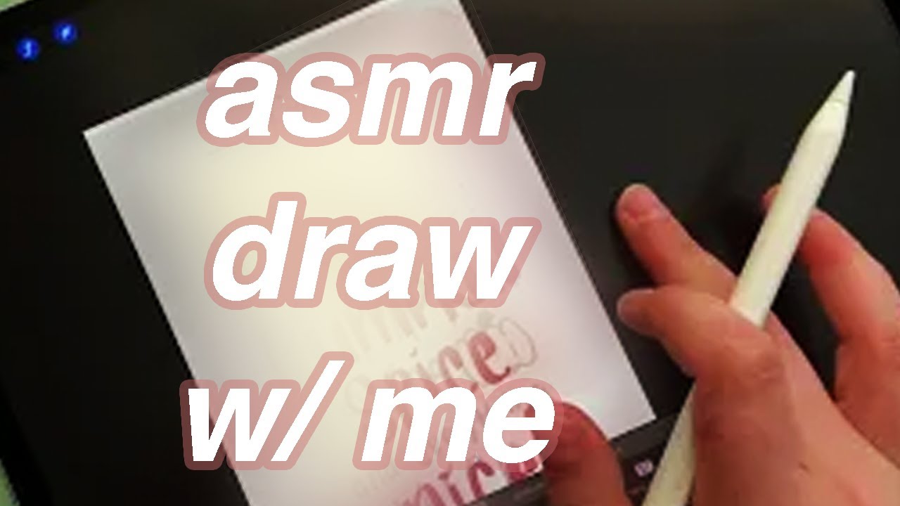 IPAD PRO ASMR SKETCH TO PROCREATE / NO TALKING / ARTSMR , ambyes.