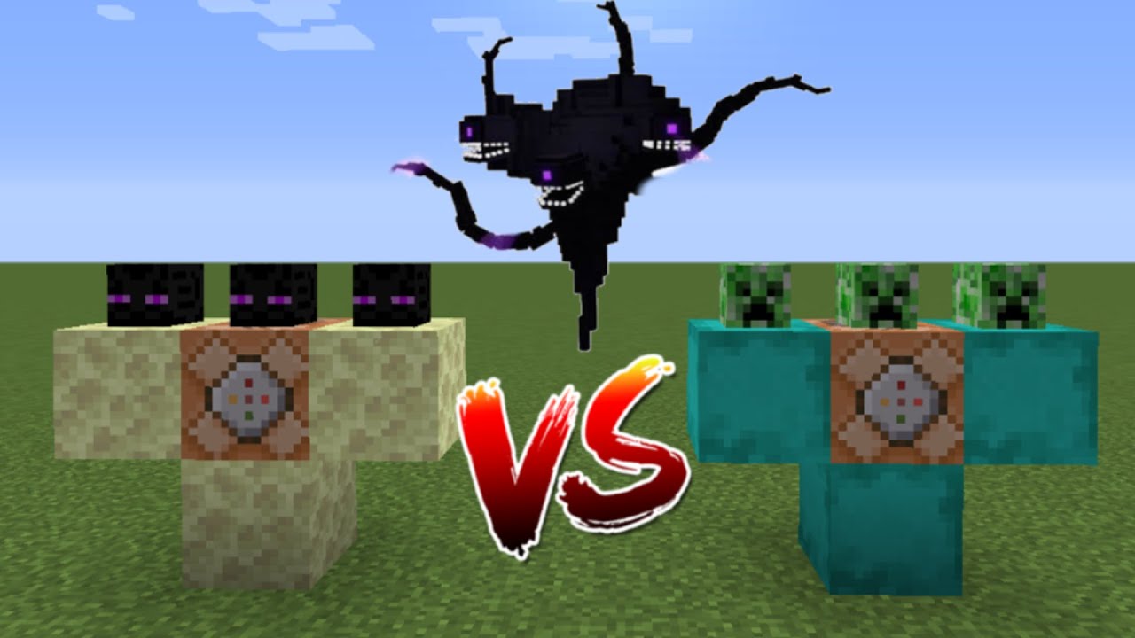 what if you create a CREPEER BOSS VS ENDERMAN BOSS VS WITHER STORM in ...