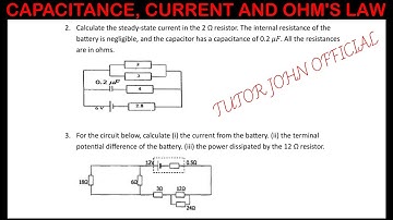 Capacitance, Current, and Voltage Questions 