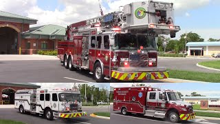 *FULL HOUSE* Pasco County Fire Rescue Truck 1 Engine 3 Rescue 3 Responding